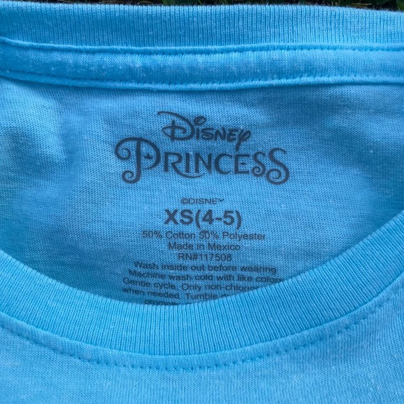 NWOT Girls' Disney Princess 'Forever Friends' Short Sleeve Graphic T-Shirt (XS) - Picture 3 of 4